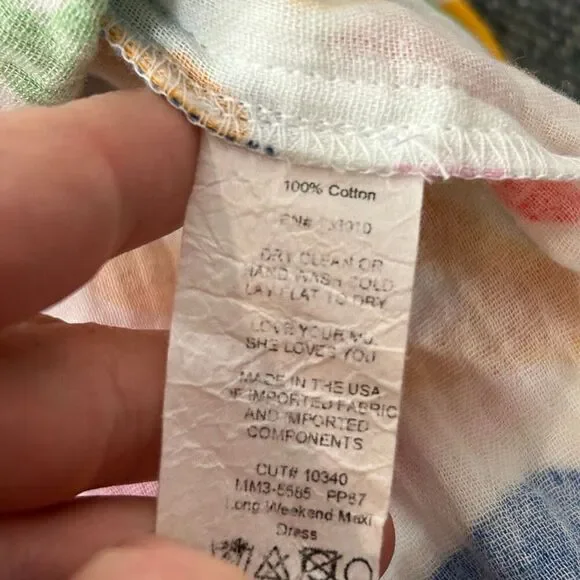 Show Me Your Mumu Long Weekend Maxi Dress Gauze Small Pattern Floral Tiered SMYM - Picture 15 of 16